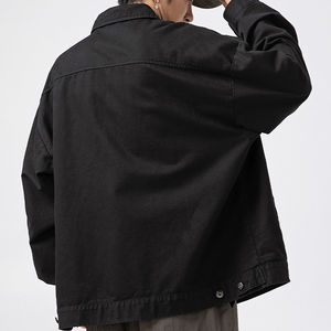 Veste de travail pour homme en polyester peigné de haute qualité, imperméable et coupe-vent, nouvelle mode printemps-hiver, style streetwear, poche brodée - Product Image 5