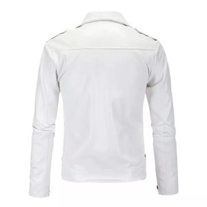 Chaqueta de cuero Premium para hombre, chaqueta de cuero informal de alta calidad, nuevo diseño, chaqueta para hombre, servicio OEM, chaqueta de cuero para hombre - Product Image 2