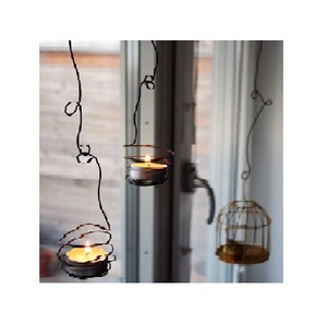 Vela votiva de arte hecho a mano, candelabro decorativo antiguo colgante de alambre para uso de boda a bajo precio - Product Image 1