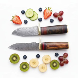 ชุดมีดใบตายเหล็กกล้าคาร์บอนทำมือสไตล์วินเทจ พร้อมปลอกหนัง ด้ามไม้สั่งทำพิเศษ น้ำหนักเบา ใช้ได้ทั้งมือซ้ายและขวา เหมาะสำหรับการล่าสัตว์ - Product Image 4