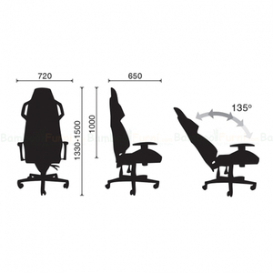 Chaise de jeu pivotante GC07 Premium rouge, élégante, réglable en hauteur, extensible, en cuir PU durable, en métal, pour la maison et le bureau - Product Image 4