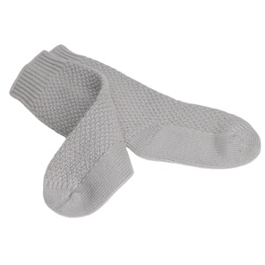 2025 patrón suave transpirable elegante Natural mongol invierno Cachemira bebé piso calcetines 100% puro largo superior 6-12 meses-MN - Product Image 1