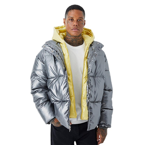 Fashion Wholesale <b>Men</b> New Design Streetwear High Quality Puffer <b>Jackets</b> <b>Long</b> Sleeve Warm Material <b>Men's</b> Puffer <b>Jackets</b> OEM - Product Image 1