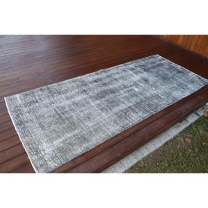พรมวินเทจลายออมเบร์สีเทา ขนาด 3.1x7.2 ฟุต (93x219 ซม.) สไตล์ตุรกี - Product Image 2