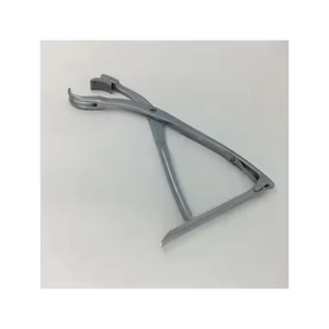 Réglable 10 pinces à mâchoires orthopédiques en acier à cliquet à tête pivotante Instrument de maintien d'os manuel certifié CE utilisation hospitalière classe I - Product Image 1