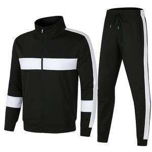 New Splicing Trend Track <b>Suit</b> Long Sleeve Mens 2 Piece <b>Sweat</b> <b>Suit</b> Track <b>Suit</b> for Men - Product Image 2