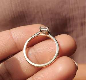 Anillo de Compromiso de Moissanita Personalizado, Oro Blanco de 14k, Claridad 1ct VVS1/VVS2/VS1, Sin Níquel, Sin Plomo, Fabricante de Joyería al por Mayor - Product Image 2
