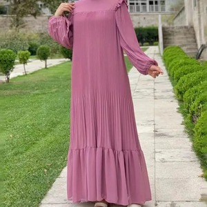 Automne 2024 hiver nouveau col haut pull mode ample dubaï Robe Robe élégante caftan Abaya robes de soirée - Product Image 3
