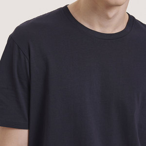 T-shirt décontracté respirant personnalisable en coton et fibre de bambou à 100 % avec logo imprimé et motif uni pour hommes, femmes, unisexe - Product Image 5