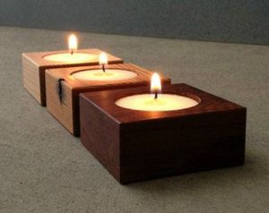 Portavelas para el hogar, portavelas de madera para decoración del hogar, portavelas más vendido de Antique Creations - Product Image 2