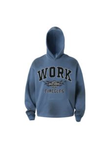 Sweat à capuche surdimensionné en éponge française délavé à l'acide pour homme Impression DTG personnalisée Brodé en strass Épaule tombante Streetwear Vêtements d'hiver - Product Image 3