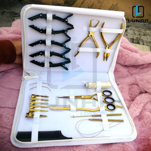 เครื่องมือต่อผมแบบสมบูรณ์คลิปหนีบคีมหนีบผมหวีหางโลหะเข็มชนิด C - Product Image 5