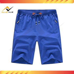 Pantalones cortos deportivos de algodón 100% para hombre al por mayor con bolsillos estilo Hip Hop patrón a cuadros cierre con cordón transpirable deportes Jogging - Product Image 2