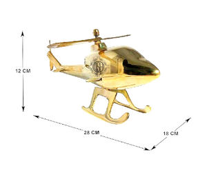 Or décoratif d'avion de table en laiton fait à la main fini utilisé dans le bureau à domicile et le salon d'hôtel. - Product Image 2