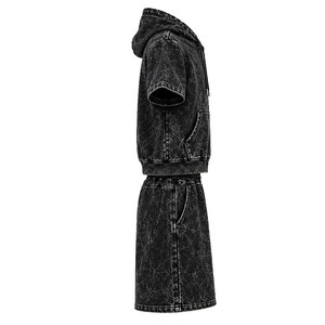 Conjunto de Sudadera con Capucha y Pantalones Cortos para Hombre, Más Vendido del Invierno, 100% Algodón, Tejido de Felpa, Transpirable, Estilo Urbano, Colores Personalizados, 200g, Logotipo Frontal - Product Image 5