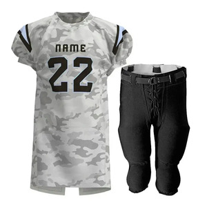 Ensembles de maillots et shorts à manches courtes, personnalisables avec logo, imprimés, anti-humidité, grandes tailles, pour uniformes de football américain – Meilleures ventes - Product Image 1