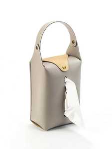 Boîte à mouchoirs en cuir de qualité supérieure, fabriquée à la main, durable, design personnalisable pour la décoration de la maison, accessoires de bureau d'entreprise - Product Image 2