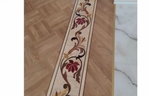 Modern Style Semi-Precious <b>Marble</b> Inlay Border Flooring for Villa Interiors Hotel Vanity Dining Polished Surface Finish - Product Image 4