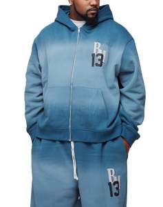 Sudadera con Capucha de Forro Polar Personalizada para Hombre, Conjuntos Deportivos Transpirables y Resistentes al Viento, Nuevo Diseño, Lavado Ácido, Ropa Deportiva Urbana, Conjuntos Deportivos al por Mayor - Product Image 2