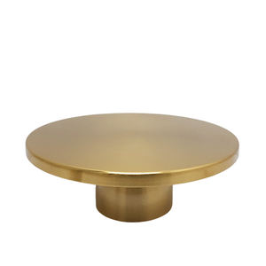 Présentoir à gâteau de forme ronde en métal doré fini pour mariage et fête d'anniversaire présentoir en vrac fait à la main - Product Image 1