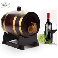 Nouveau tonneau à vin en bois de chêne vintage pour bière, whisky, rhum, porto 10L
