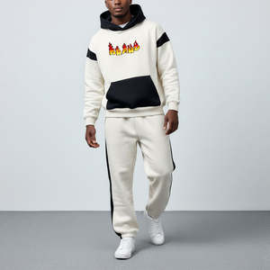 Ensemble de survêtement pour homme en coton 100% personnalisé, coupe régulière, poids lourd, vêtements décontractés d'été, coupe-vent, écologique, réversible, personnalisé - Product Image 6