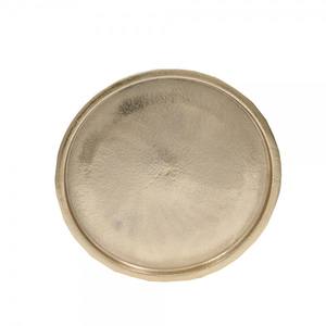 Plateau de service de Fruits et de nourriture, autocollant rond en aluminium doré Antique de luxe, plateau de service de petit déjeuner imprimé Offre Spéciale - Product Image 5