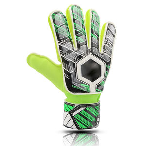 Gants de gardien de but de football en cuir respirant, ajustables, à doigts complets, pour l'entraînement, l'échauffement, ajustement sécurisé, contrôle facile - Product Image 3