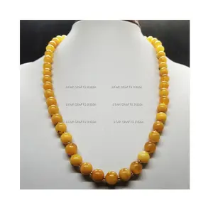 สร้อยคอลูกปัดเรซินแฟชั่นสำหรับผู้หญิงจากอินเดียงานทำมือล่าสุด - Product Image 1