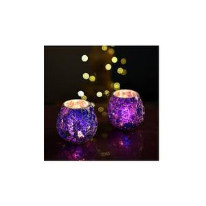 Vente en gros de bougies chauffe-plat en verre mosaïque de mariage romantique personnalisées porte-bougies en métal fraîchement conçues pour la décoration intérieure - Product Image 2