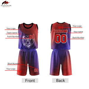 Shorts de basket-ball de qualité supérieure pour hommes uniformes de sports d'été personnalisés ensembles techniques de sublimation imprimés respirants - Product Image 2