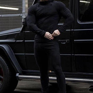 ชุดวอร์มใส่สบายสำหรับผู้ชายชุดวอร์มกางเกงสำหรับใส่วิ่งชุดออกกำลังกาย - Product Image 5