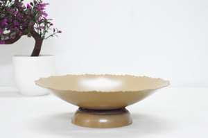 Bol de service sur pied à bords incurvés avec revêtement en poudre de qualité supérieure, design simple, prix bas, vaisselle pour la maison, l'hôtel et le restaurant - Product Image 3