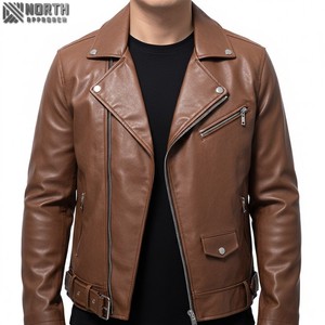 Veste de haute qualité en cuir 100% véritable veste en cuir du Pakistan Racer Bomber Jacket Custom - Product Image 1