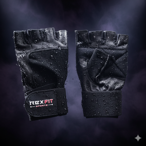 ถุงมือยิมมืออาชีพ ถุงมือยิมแบบครึ่งนิ้ว ถุงมือรองรับข้อมือ ถุงมือยิมระบายอากาศได้สำหรับถุงมือยกของสำหรับงานหนักแบบยูนิเซ็กซ์ - Product Image 2