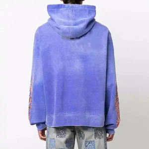 Unisex vintage wash dark <b>grey</b> hoodie oversized pullover fleece <b>sweatshirt</b> drop shoulder casual streetwear blank - Product Image 2