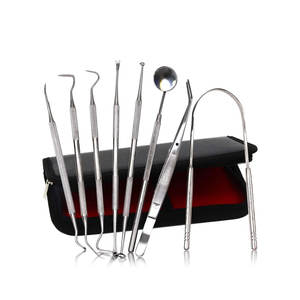 Juego de Instrumentos de Exploración Dental Manuales de Acero Inoxidable de Alta Calidad Personalizados, Espejo Dental con Certificación CE, Herramientas para el Cuidado Dental - Product Image 1