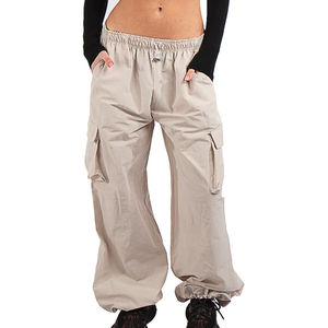 Casual Loose Pants for Women Wholesale Factory OEM High Quality <b>Wide</b> <b>Leg</b> <b>Cargo</b> Pockets Pants Trousers for Women Unique Design - Product Image 1
