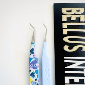 Vente en gros de pinces d'extension de cils en acier inoxydable de haute précision beaux outils de conception avec option de logo privé - Product Image 1