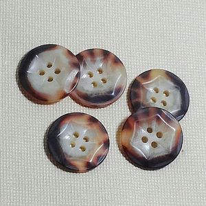 NATURAL CUSTOMIZED Best Quality Buffalo Horn Button Blank Customization Size and Big and Short Size Available Agate - Product Image 2