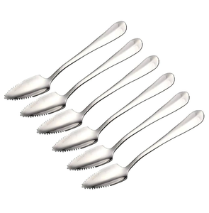 Hot Selling <b>Sale</b> Stainless Steel Grapefruits Spoon Reusable Custom Logo Fruit Scraping Cutlery Set Cheap Price - Product Image 3