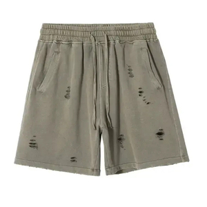 Cintura elástica Hombres Distress Short Ropa cómoda Hombres Distress Short Premium y Calidad única Hombres Distress Shorts - Product Image 1