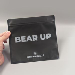 Impression personnalisée fermeture à glissière joint plat fermeture à glissière blanc petit sac pochette Sachet transparente fenêtre transparente - Product Image 5