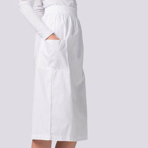 Nouvelle Arrivée Jupes Blouses Médicales Sur Mesure OEM pour Femmes, Tissu Satin 100% Coton de Haute Qualité, Respirant, Naturel, Coupe Droite Décontractée - Product Image 5