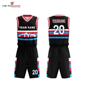 Uniforme de baloncesto personalizable para hombre, transpirable, azul con sublimación de secado rápido, estampado de talla grande para la temporada de verano - Product Image 3