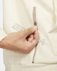 เสื้อฮู้ดโอเวอร์ไซส์สำหรับผู้ชายเสื้อฮู้ดผ้าฝ้ายฟอกสีพิมพ์ลายเปลวไฟกำหนดโลโก้ได้เอง - Product Image 5