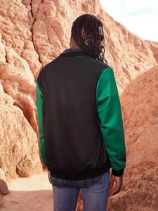 Veste universitaire pour homme sur mesure OEM, veste de baseball en laine mélangée de qualité supérieure avec fermeture à boutons, veste classique décontractée pour adultes - Product Image 2