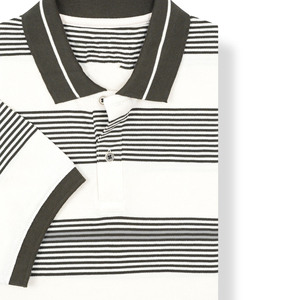 เสื้อโปโลแขนสั้นสำหรับผู้ชายเสื้อถักปักสีพื้นสำหรับธุรกิจทางการสำหรับฤดูร้อน - Product Image 4