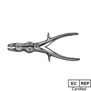 เครื่องมือแพทย์ เหล็กกล้าไร้สนิมเยอรมัน แบบใช้มือ ใช้ซ้ำได้ สำหรับผ่าตัด แบบข้อต่อคู่ รอนเจอร์ แบบตรงและแบบโค้ง สำหรับศัลยกรรมกระดูก - Product Image 2