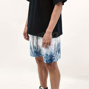 Shorts de sport en maille compressive en gros, tissu respirant, shorts en maille pour hommes en vente - Product Image 5